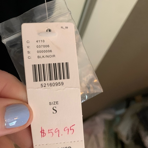 Anthropologie black silk top. Size S. NWT. - Picture 5 of 5